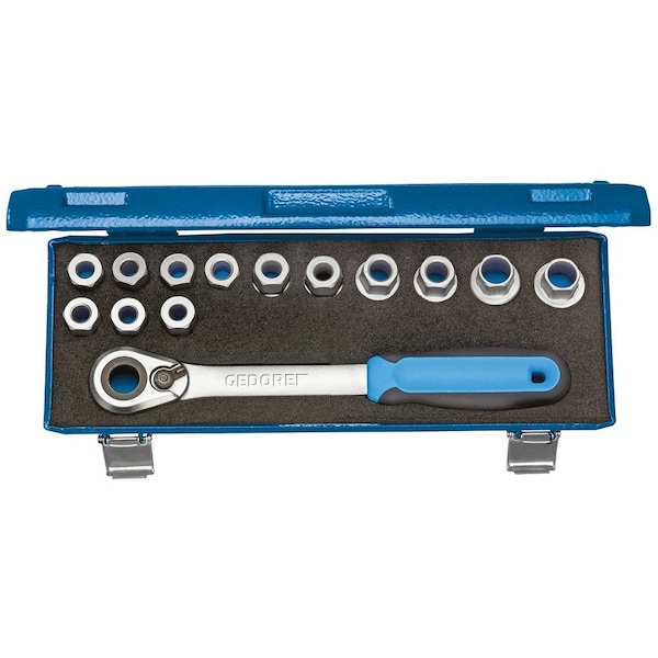 Socket Set, 1/2", 14 pcs., 10-24mm, 2521563
